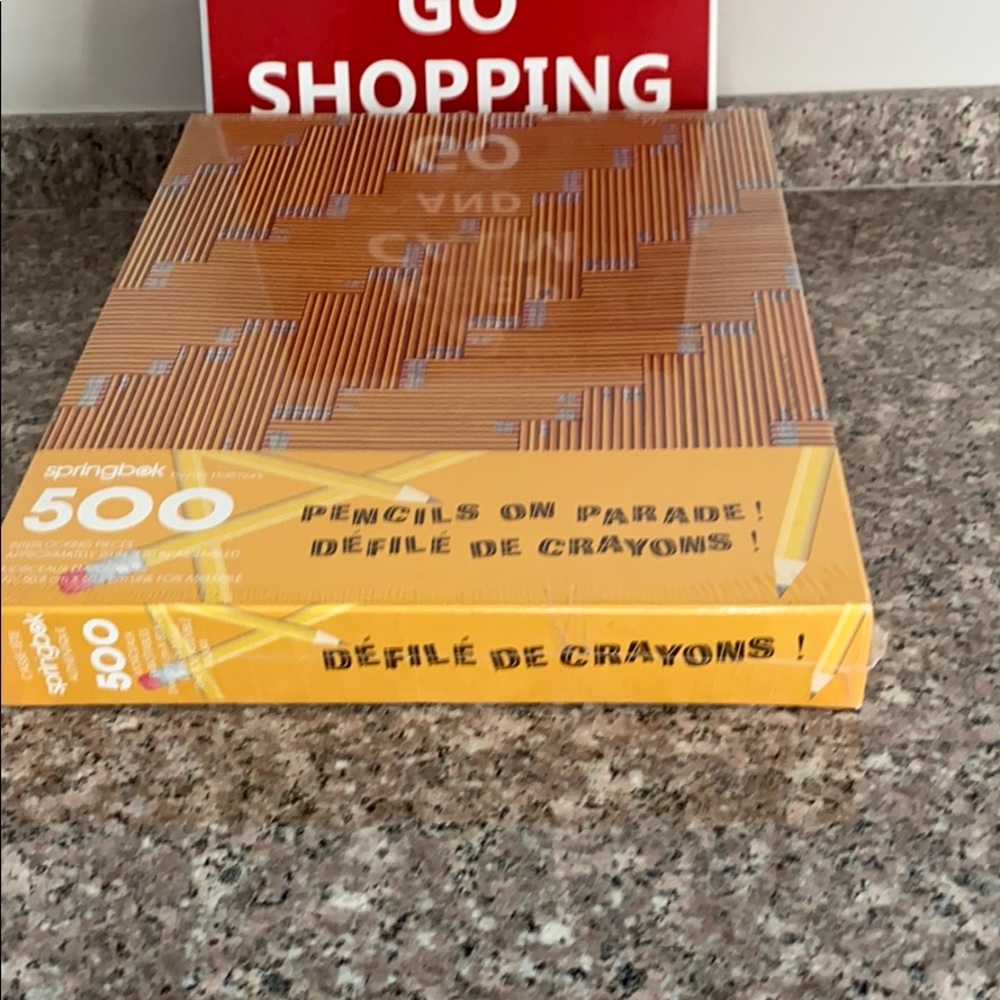 Springbok puzzle NEW 500 pc jigsaw of pencils